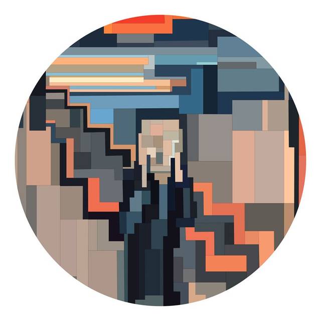8-bit像素风的梵高星夜……经典名画还能这样玩?