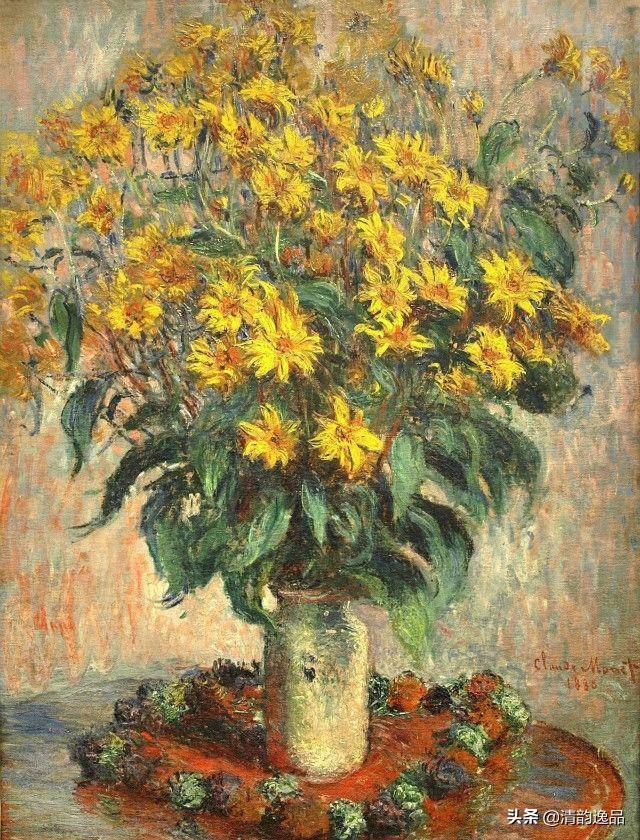 光影之璀璨，印象派大师莫奈油画静物作品欣赏_搜狐网