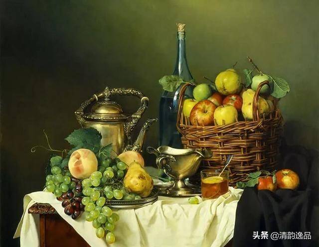 俄罗斯当代古典主义绘画名家尼古拉·舒瑞金静物油画作品欣赏_搜狐网