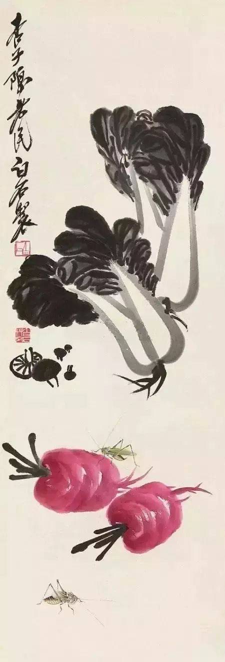 齐白石笔下的瓜果蔬菜，温馨动人_搜狐网