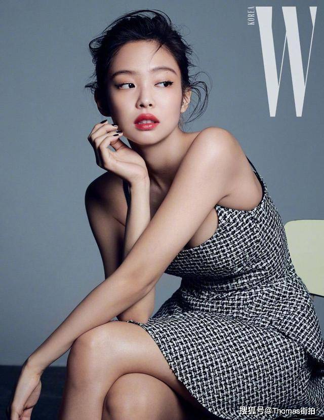 jennie金智妮封面女郎造型,珊瑚橘色系气质妆容,清甜自然高级感