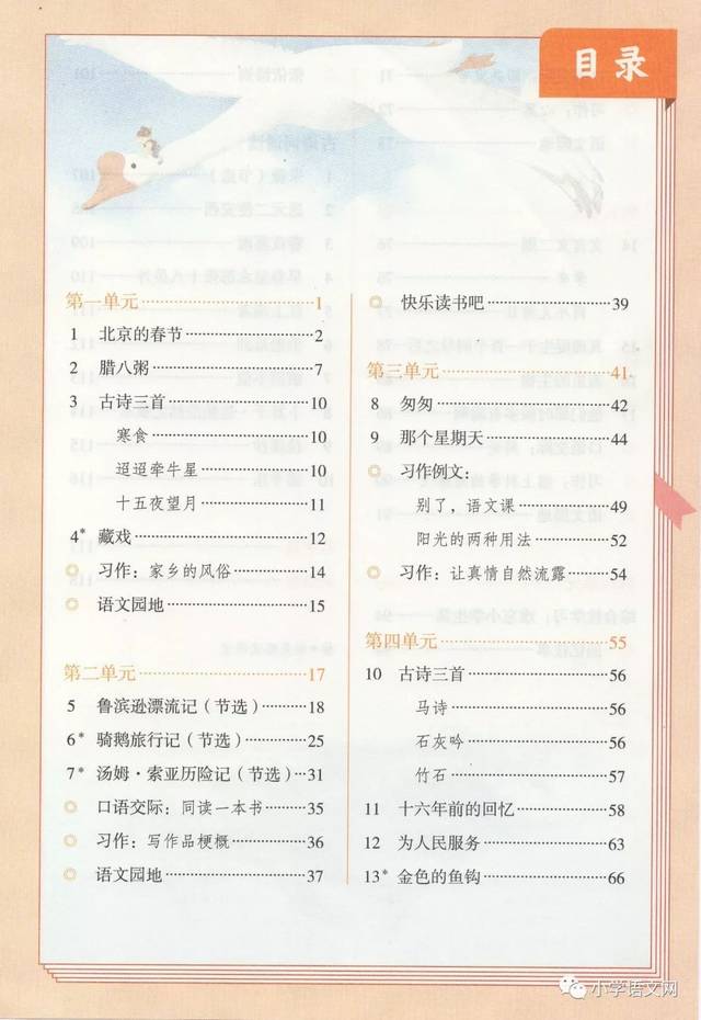 小学课文目录大全图片图片