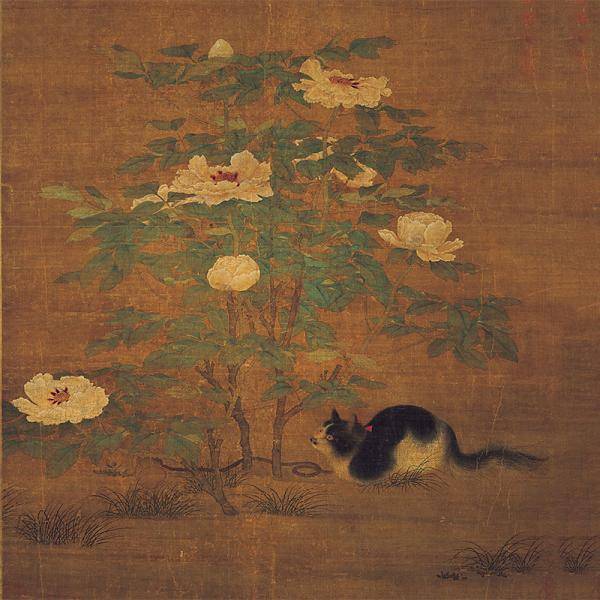 中国　明時代　程璋　雙猫窺魚圖　絹本　原色複製　◇検故宮博物館◇ 一鼎軒0926 猫”在故宫：从文物到文创，宫猫们的幸福生活_搜狐网