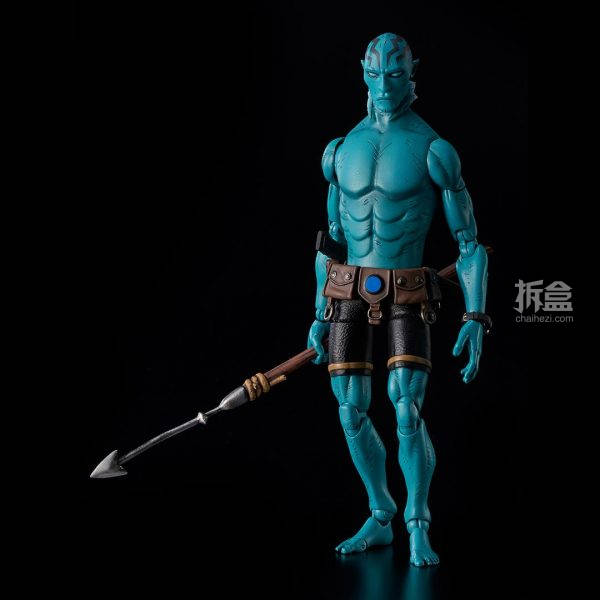 1000toys《地獄男爵》魚人亞伯 abe sapien 1:12可動人偶_手機搜狐網