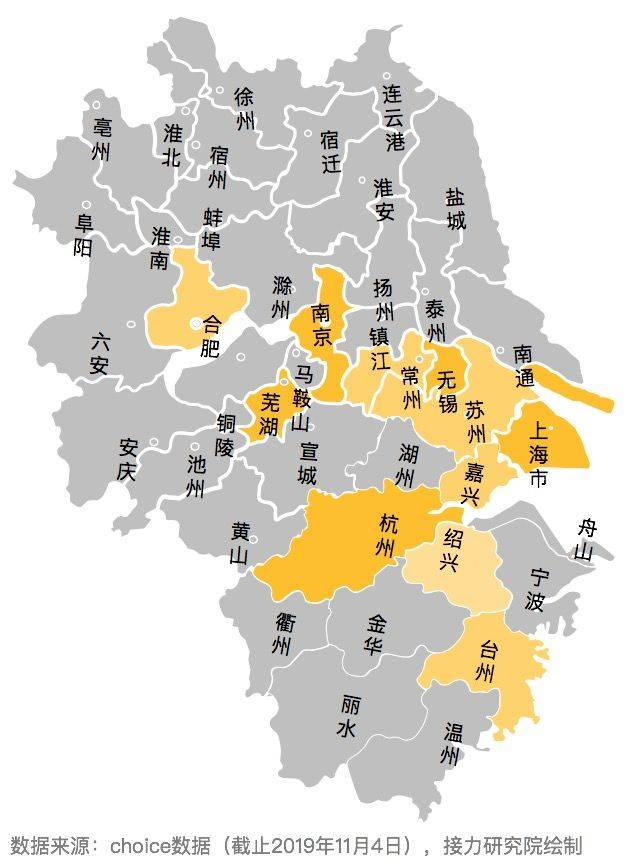 长三角地图全图可放大图片