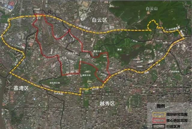 19平方公里廣州火車站廣州花園地區要整合提升涉及白雲這片區域