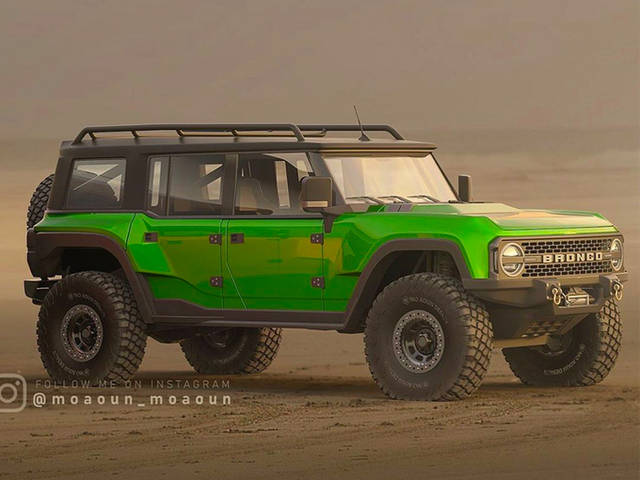 福特全新bronco五门版渲染图!年内正式开售
