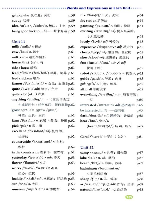 2020年春人教版英语七年级下册电子课本(