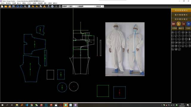 et/富怡/博克cad,医用防护服样板,可直接用于生产!抗击疫情,人人有责!