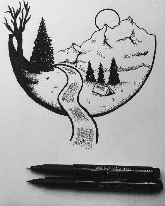 简单的线条,不简单的画,画出了意境美,每一幅都值得临摹学习
