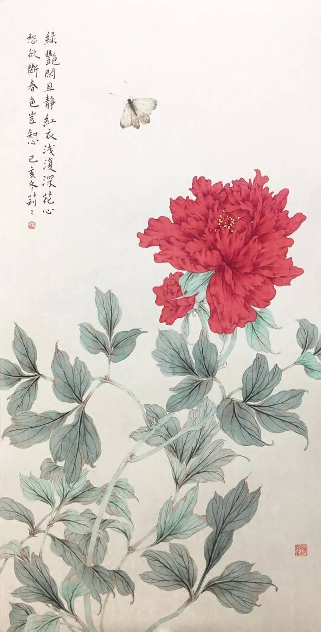 张莉莉|2020年没骨牡丹太湖石花卉班(3月3日开课)