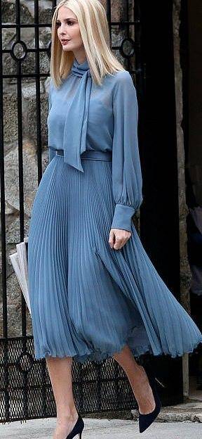 伊万卡发型又变了?这身春装美到我!