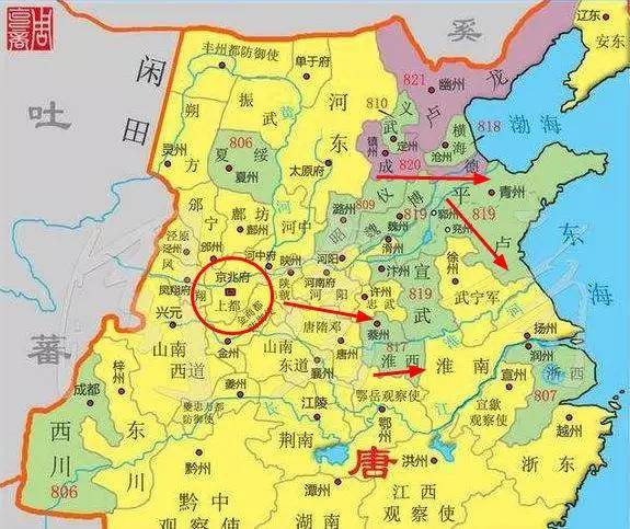 唐末藩镇割据图地图图片