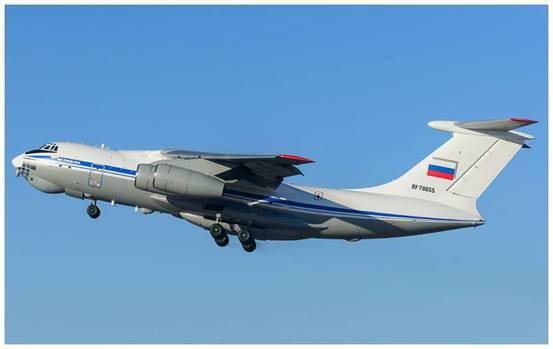 图为俄军伊尔76运输机