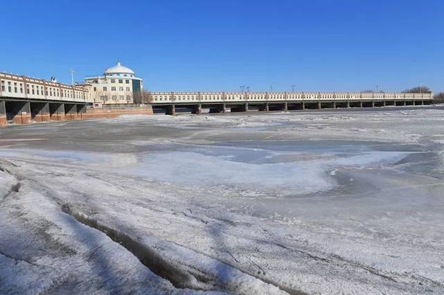 黄河磴口段开河至拦河闸上3000米处