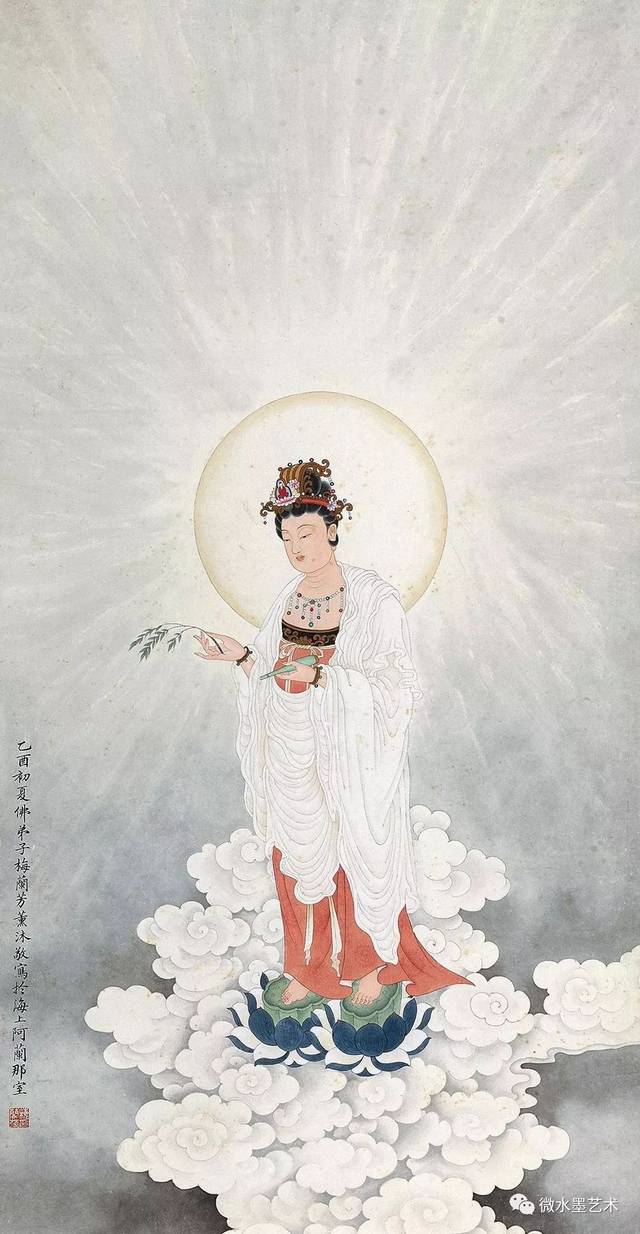 献上一组国画观音圣像,保佑众生平安!(内附教程)