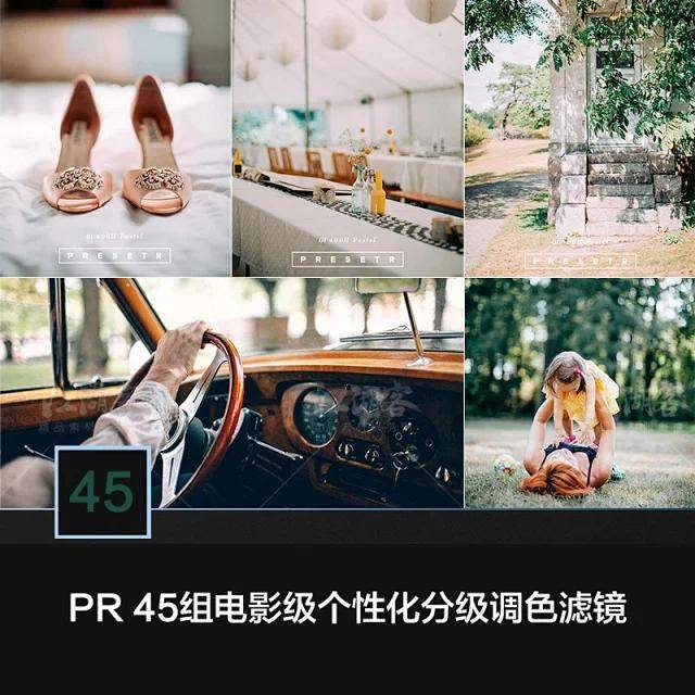 【PR调色插件】PR45组影片级人性化色调ps滤