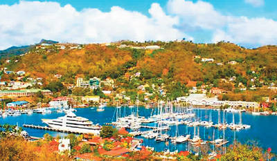 格林纳达首都圣乔治港湾. 图片来源:格林纳达政府官网
