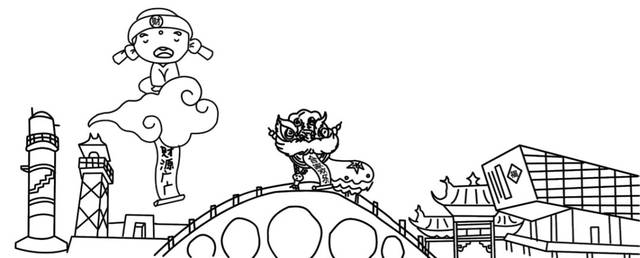 设计过程由最初的画草图开始,确定了构图 陶艺文创作品《相望湘湖》