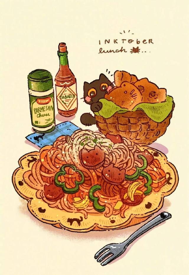 鉴赏| 卡哇伊的日系风格美食插画,太萌了