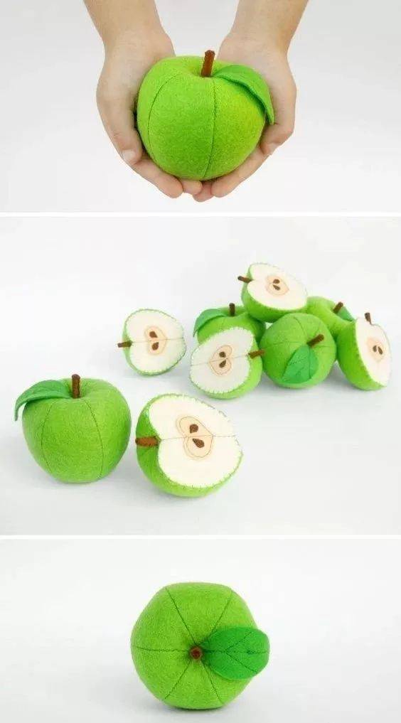 用不织布就能 diy 水果蔬菜(附教程)