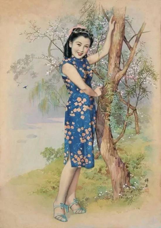 老上海的月份牌,那些泛黄的香艳时光!