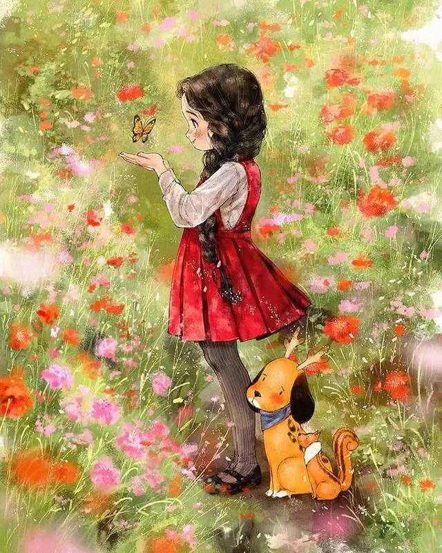 画风堪比宫崎骏,韩国插画师笔下的"森林女孩"圈粉无数,网友:太精致了!