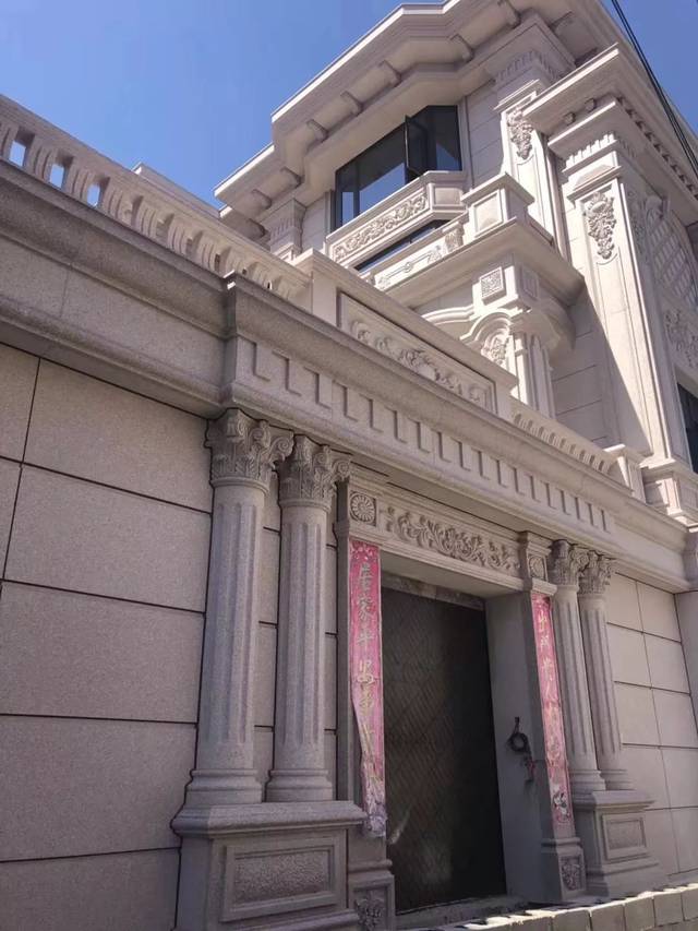 石材干挂的优点及施工节点工艺说明(附别墅干挂大门实例)