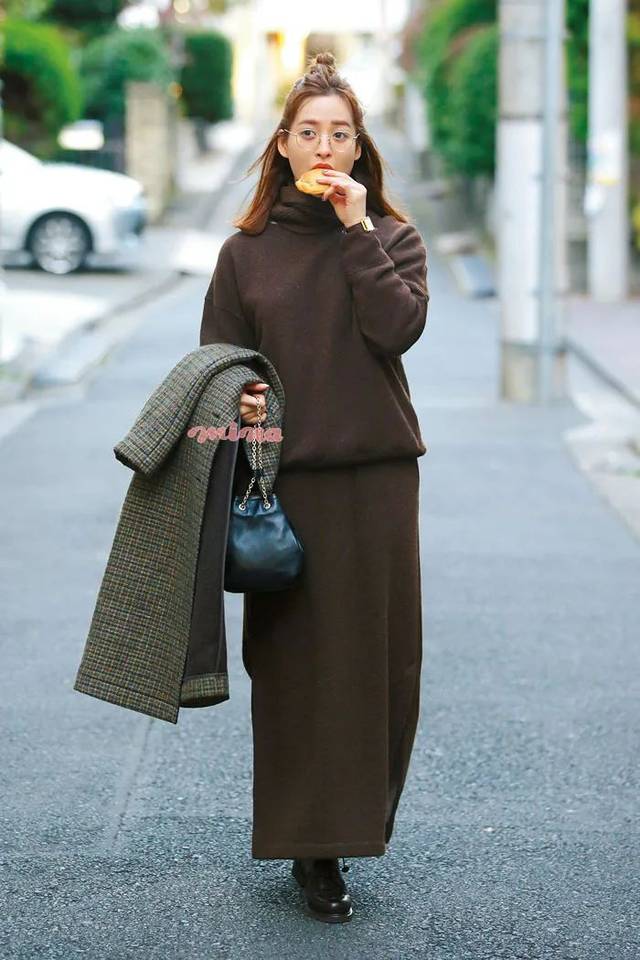 潮搭汇丨和mina模特学习:初春の21days【反复叠穿look】