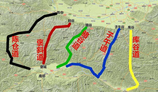 关中和汉中历史地图图片