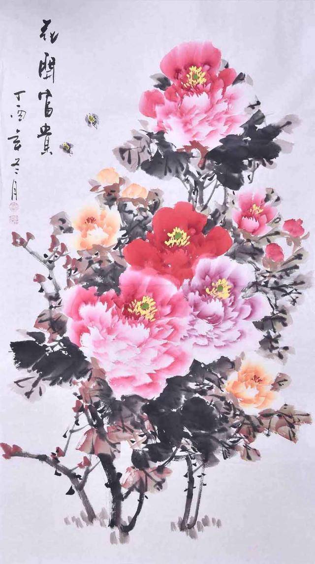 画家刘主力-静待春暖花开(牡丹作品鉴赏)