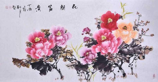 画家刘主力-静待春暖花开(牡丹作品鉴赏)
