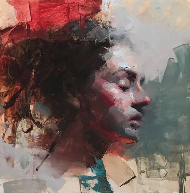 印象派　肉筆油彩画　美人画　作者不詳 美国画家雅各布的现代印象派的色彩曲线，你不看就亏大了_搜狐网
