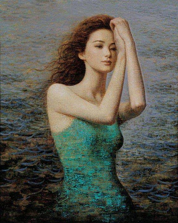 只画美女的艺术家谢楚余人体油画作品欣赏