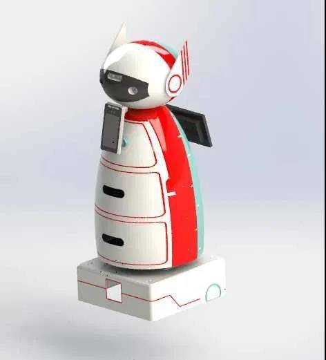 科技助力抗击疫情安徽延达玄离小天使智能测温运送机器人顺利交付古井