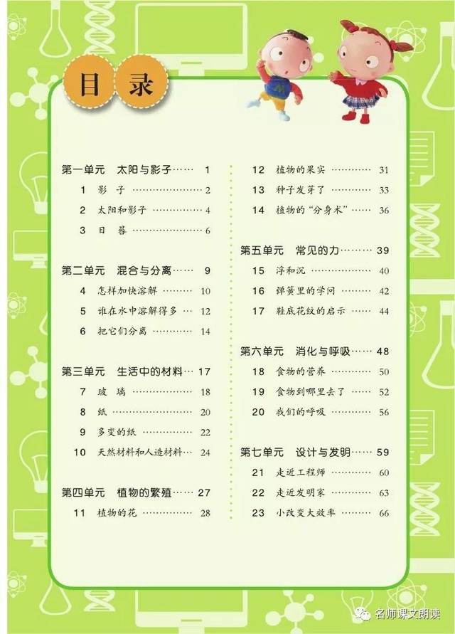 青岛版小学科学三年级下册电子课本(高清版)