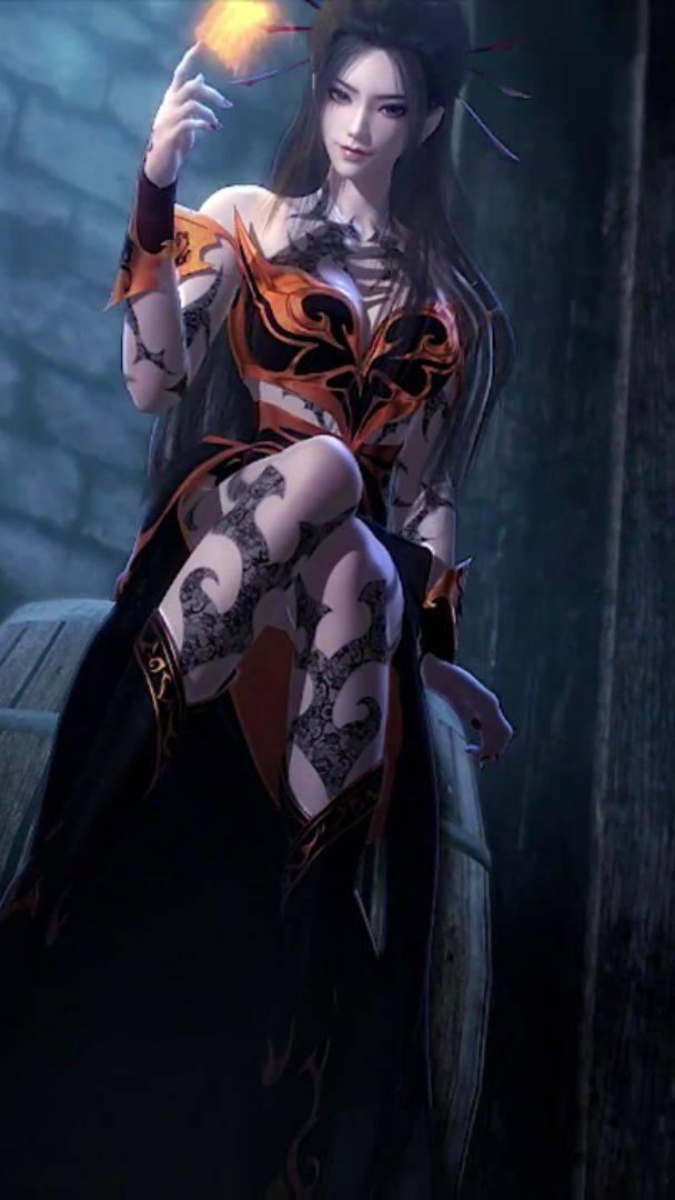 【天行九歌·焰灵姬】壁纸 | 想和姐姐玩火