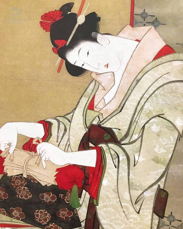 大师也“难过美人关”：葛饰北斋与铃木春信的浮世绘美人图_日本