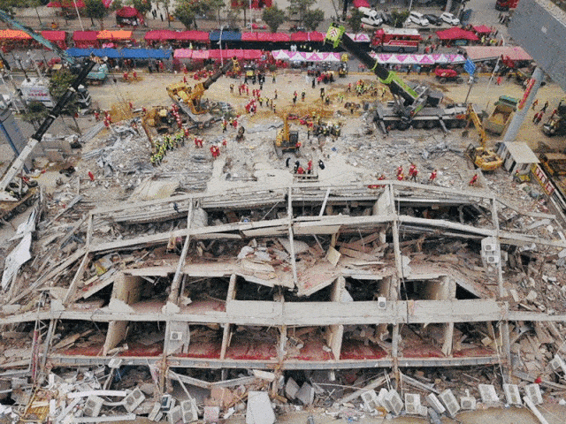 最新进展!22人待搜救!泉州欣佳酒店坍塌事故已致10死,救援还在继续!