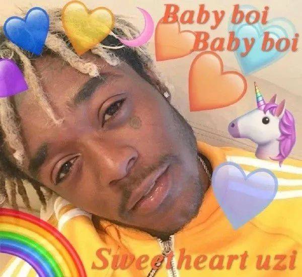 我会继续喜欢lil uzi vert,并期待他用更夸张的二刺猿
