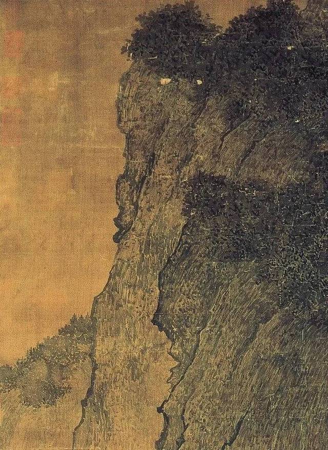 范宽《溪山行旅图》局部
