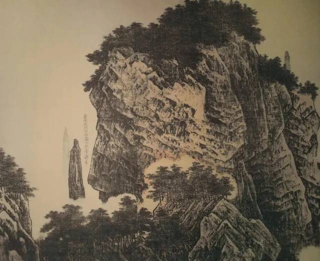 李唐《万壑松风图》局部