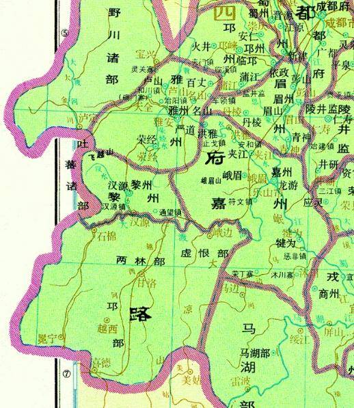 自孟氏入朝,艺祖取蜀舆地图观之,画大渡为境,历百五十年无西南夷患.