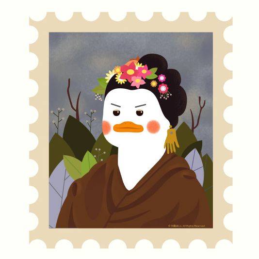 当世界名画的主人公变成小鸭鸭.