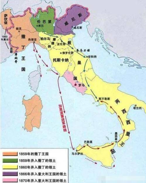 一战意大利地图图片