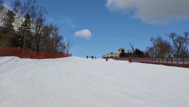 阳光滑雪场雪道图片