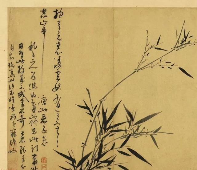 元四家之一吴镇71岁送给儿子的字画