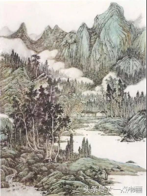 国画技法丨《山水清音图》画法步骤_搜狐网