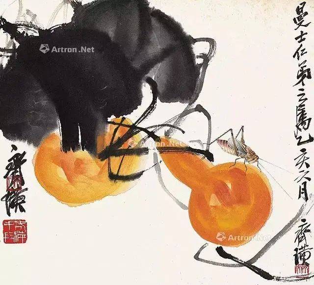 四尺国画葫芦《福禄图》 - 葫芦画- 99字画网