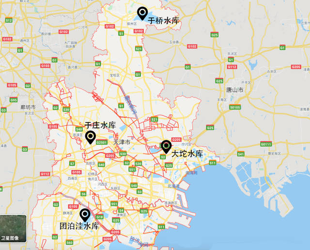 河北省把静海县,蓟县,宁河县,宝坻县,武清县五个县划入了天津市